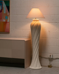 Post Modern Twisted Ceramic Lamp