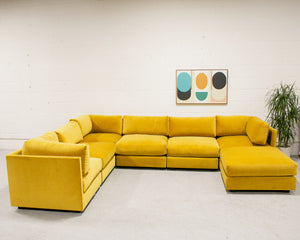 Sebastian 7 Piece Sofa in Citron