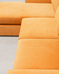 Hauser Sectional Sofa in Parallel Tobacco