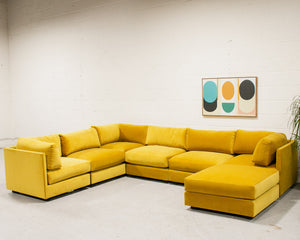 Sebastian 7 Piece Sofa in Citron