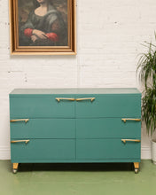 Load image into Gallery viewer, Teal 1950’s Dresser
