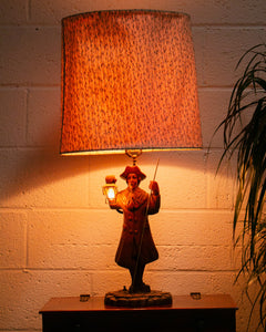 Vintage Colonial Man Lamp