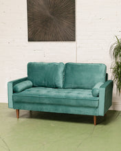 Load image into Gallery viewer, Maya Sofa in Napa Teal Blue
