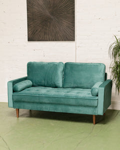 Maya Sofa in Napa Teal Blue