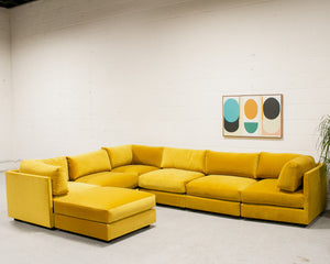 Sebastian 7 Piece Sofa in Citron