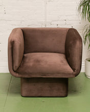 Load image into Gallery viewer, Chocolate Brown Club Armchair
