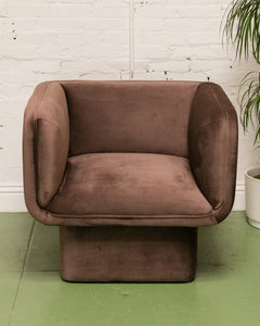 Chocolate Brown Club Armchair