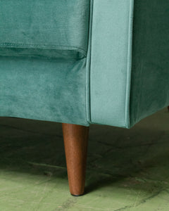 Maya Sofa in Napa Teal Blue