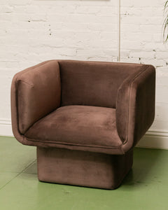 Chocolate Brown Club Armchair