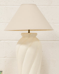 Post Modern Twisted Ceramic Lamp