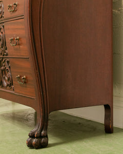 Late 19th-Early 20th C. Mahogany Renaissance Drop Front Bureau