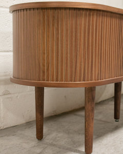 Walnut Tambour Credenza