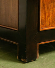 Load image into Gallery viewer, Vintage Black &amp; Burlwood Chinoiserie Dresser by Century
