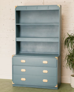 Dusty Blue Campaign Bookshelf