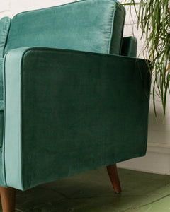 Maya Sofa in Napa Teal Blue