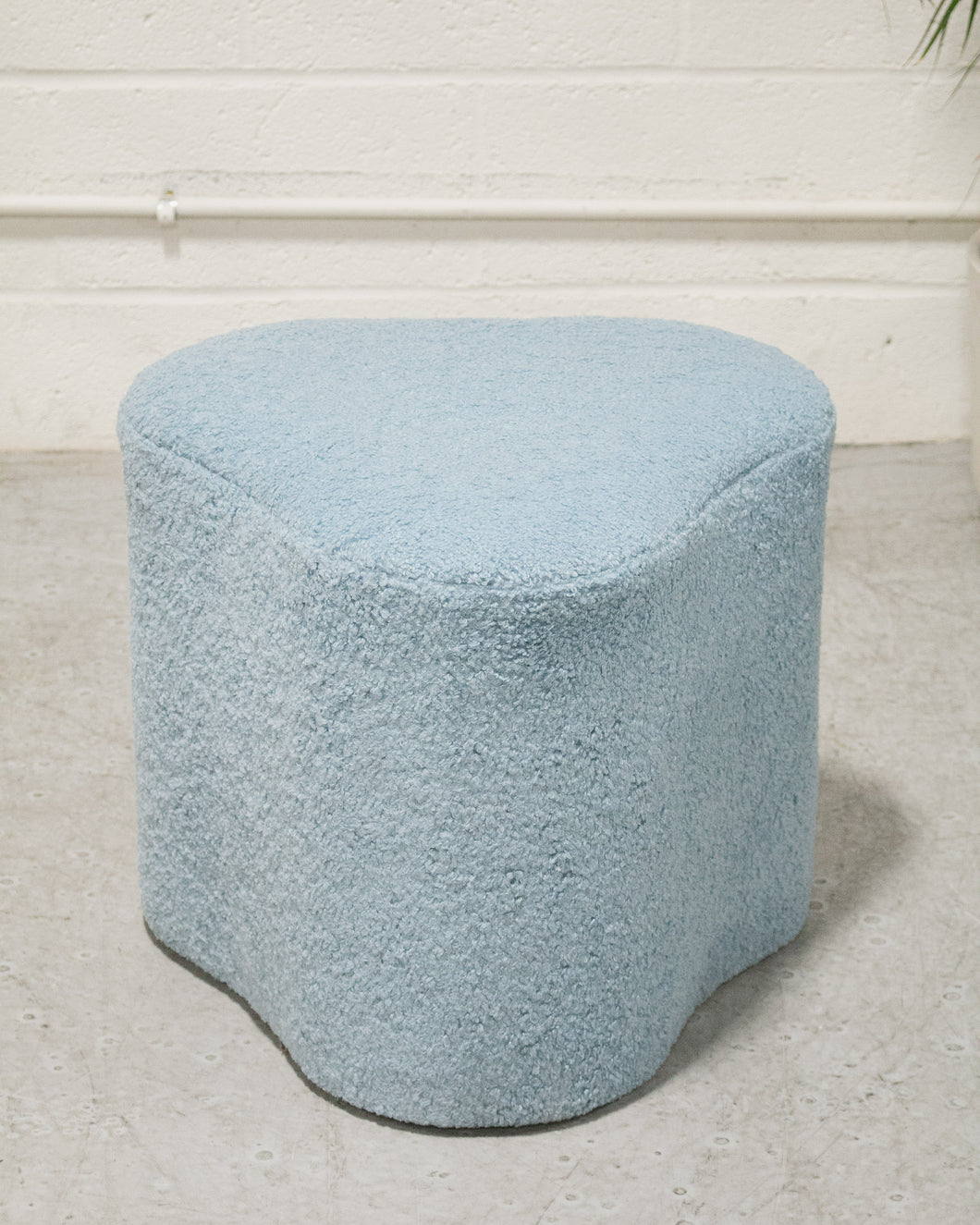 Blue Biomorphic Stool