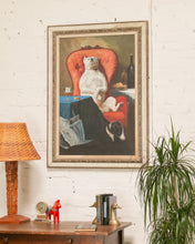 Load image into Gallery viewer, Oil Painting of Dog on Parlor Chair
