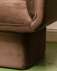 Chocolate Brown Club Armchair