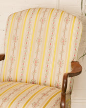 Load image into Gallery viewer, Mid 20th Century Queen Anne Style Upholstered Mahogany Armchair
