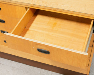 Long Mid Century Chest of Drawers Credenza