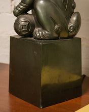 Load image into Gallery viewer, Cast Bronze Foo Dog Lamp by Sarreid
