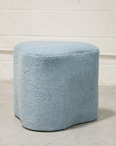 Blue Biomorphic Stool