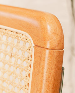 Brown Seat Cantilever Counter Stool