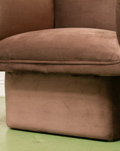 Chocolate Brown Club Armchair