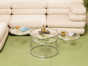 Multi Circle Chrome Table