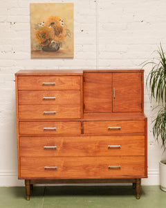 Walnut Valet Chest of Drawers