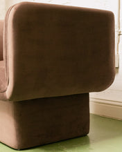 Load image into Gallery viewer, Chocolate Brown Club Armchair
