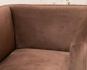 Chocolate Brown Club Armchair