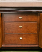 Load image into Gallery viewer, Vintage Black &amp; Burlwood Chinoiserie Dresser by Century
