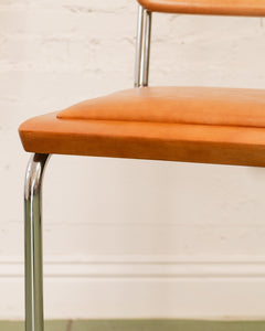 Brown Seat Cantilever Counter Stool