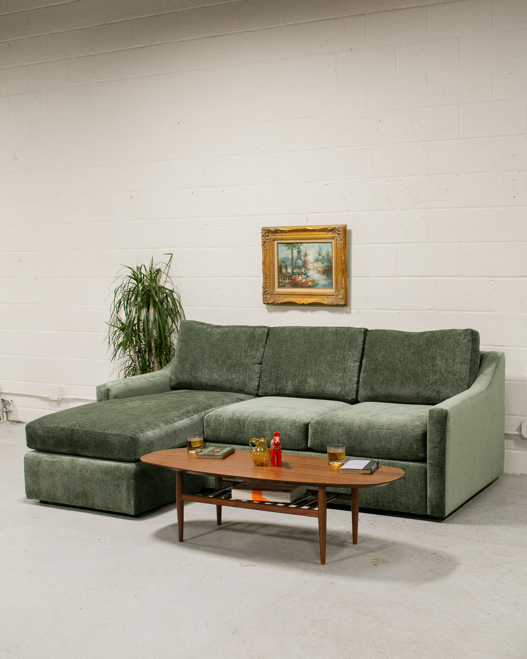 Hauser Sectional Sofa in Zion Forest