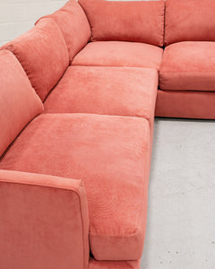 Michonne Sectional Sofa in Parallel Paprika