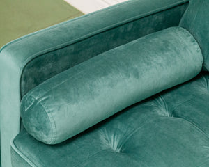 Maya Sofa in Napa Teal Blue