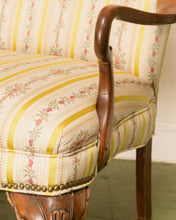 Load image into Gallery viewer, Mid 20th Century Queen Anne Style Upholstered Mahogany Armchair
