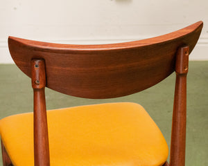 Restored Curved Back Walnut Dining Arm Chair