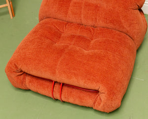 Low Profile Modular Orange Chair