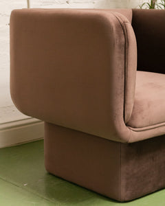 Chocolate Brown Club Armchair