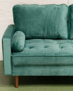 Maya Sofa in Napa Teal Blue