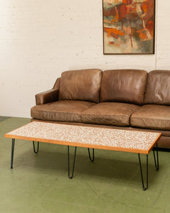 Vintage Tiled Coffee Table with Hairpin Legs