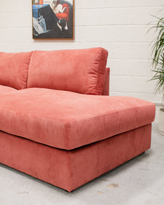 Michonne Sectional Sofa in Parallel Paprika