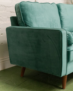 Maya Sofa in Napa Teal Blue