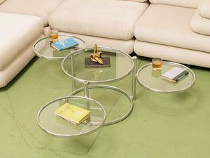 Multi Circle Chrome Table