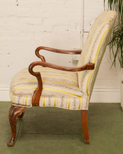 Load image into Gallery viewer, Mid 20th Century Queen Anne Style Upholstered Mahogany Armchair
