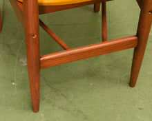 Load image into Gallery viewer, Restored Curved Back Walnut Dining Arm Chair
