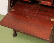 Load image into Gallery viewer, Late 19th-Early 20th C. Mahogany Renaissance Drop Front Bureau
