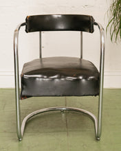 Load image into Gallery viewer, Art Deco Club Chair in Black
